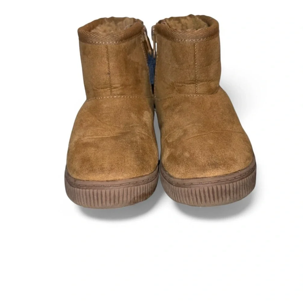 Cat & Jack Brown Suede-Look Pull-On Kids Boots